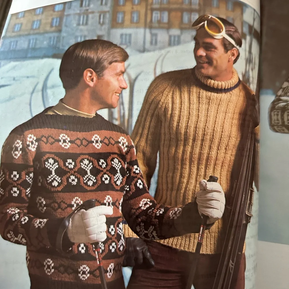 Vintage Columbia Minerva Hand Knits For Men Book
